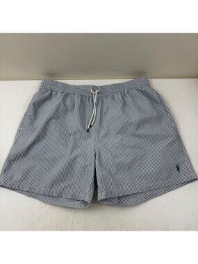 Polo Ralph Lauren Seersucker Traveler Trunks Swim Shorts Size XXL